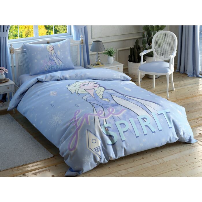 Taç Disney Home - Frozen 2 Free Spirit Glow BRF tek kişilik çocuk nevresim takımı (lisansli)