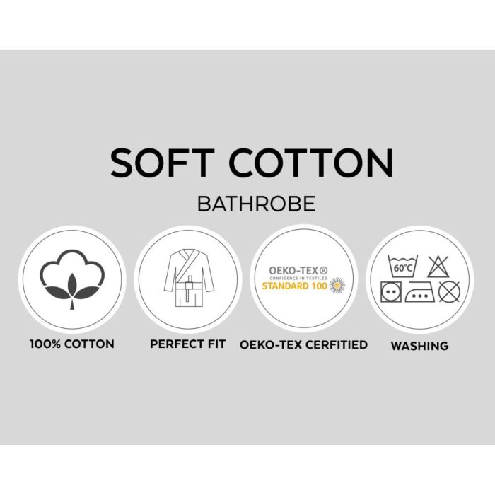 Soft Terry bornoz S/M beyaz