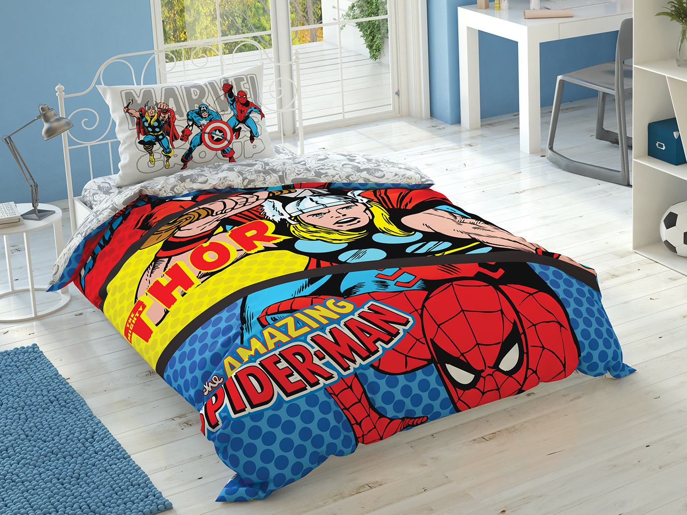 Taç Disney Home - Marvel Comics BRF tek kişilik çocuk nevresim takımı (lisansli)