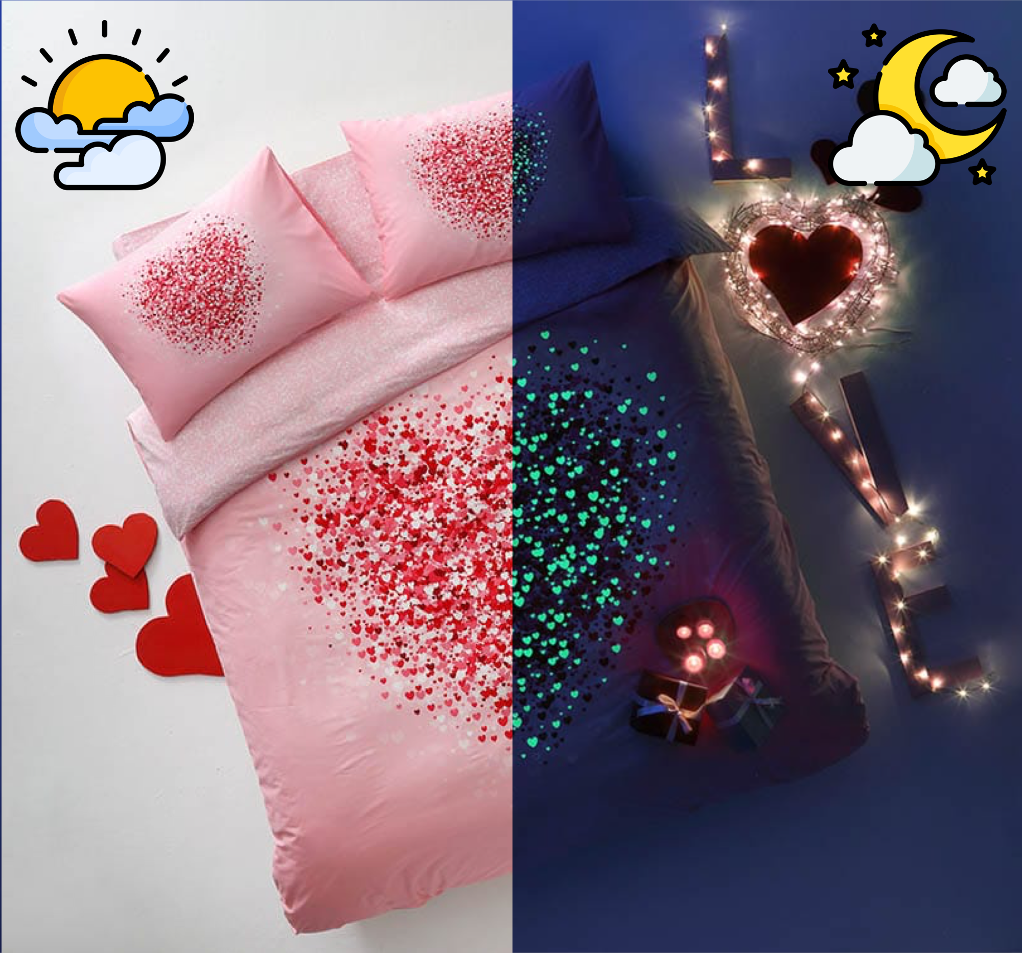 Taç Beloved ranforce çift kişilik nevresim takımı pembe