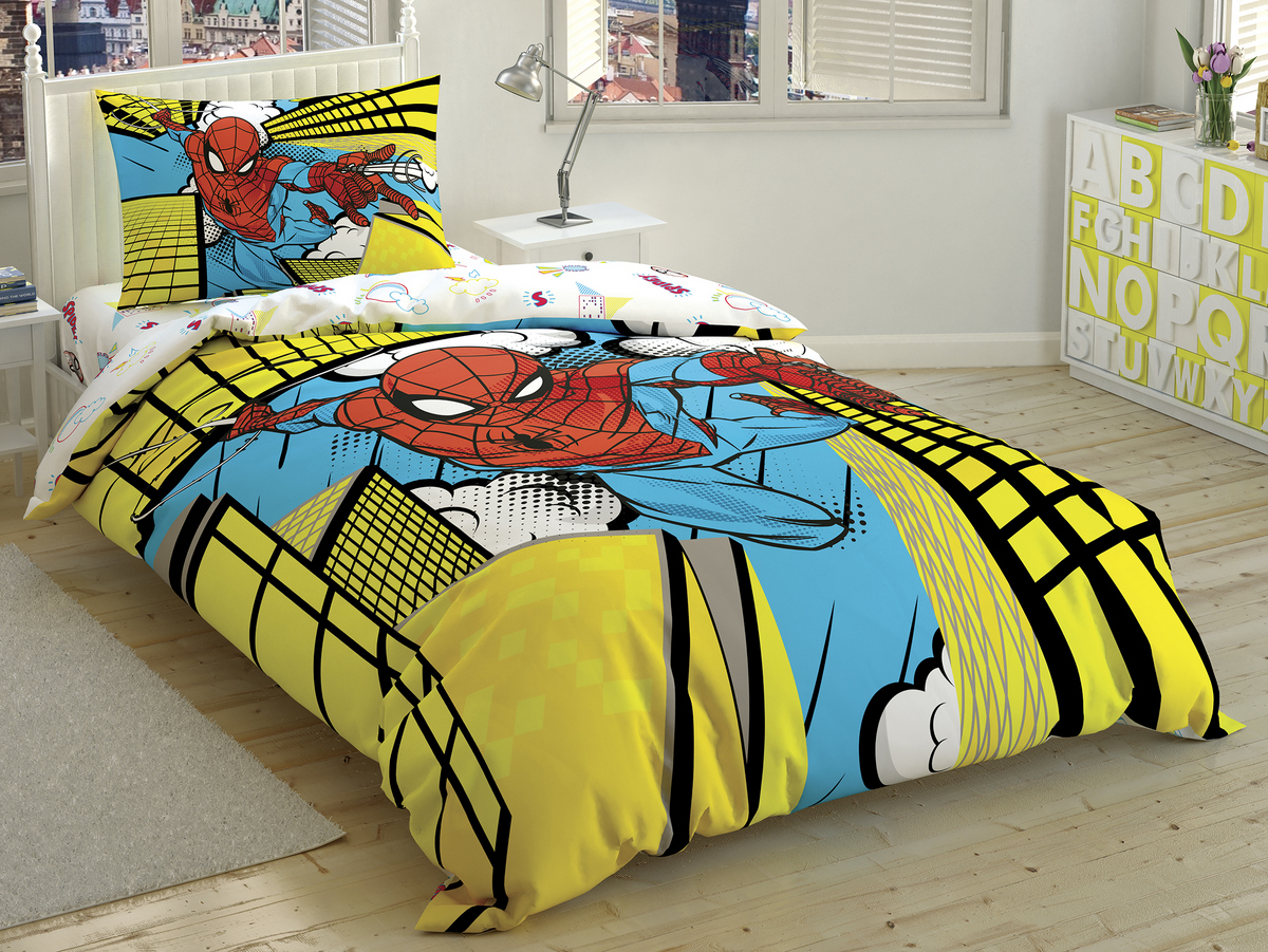 Taç Disney Home - Spiderman Exciting BRF tek kişilik çocuk nevresim takımı (lisansli)